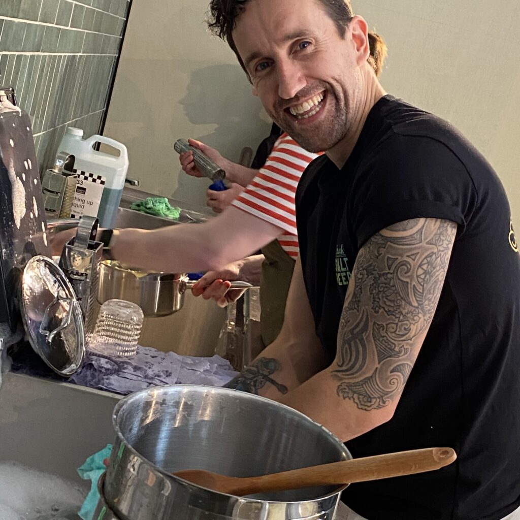 Washing Up Corporate Pledge Blend Culinary Foundation