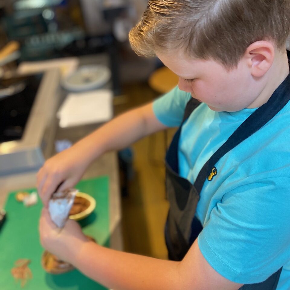 Children cooking